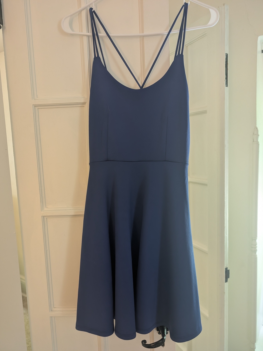 Navy Strappy Fit & Flare Dress - Women